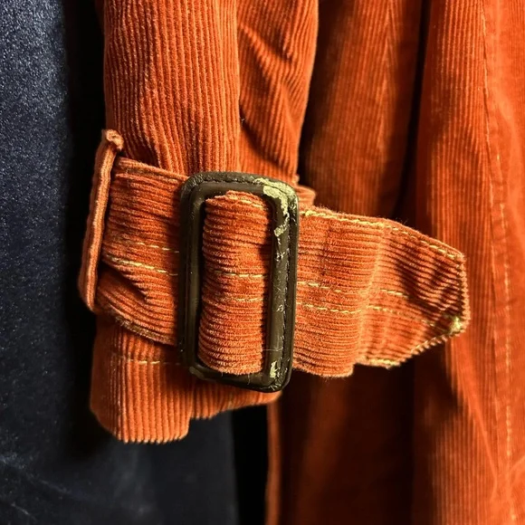 Boden Rust Corduroy Trench Coat - Picture 5 of 5